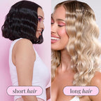 Mermade Hair PRO Hair Waver 1" - Hair Waver 3 Barrel, 3 Barrel Curling Iron 1 Inch, Ceramic Barrel Waver for Thick, Thin, Long, or Short Hair - 1", Black