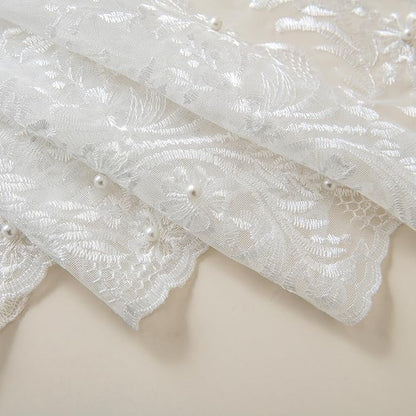 White Sheer Voile Curtains White Embossed Butterflies 96 Inches | Light - Image 6