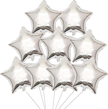Silver Star Shape Foil Balloon - Image 2
