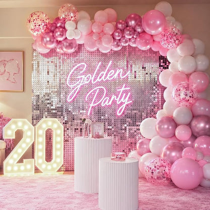 Pink White Balloons, Anniversary, Graduation, Wedding Party Decorations - Image 8