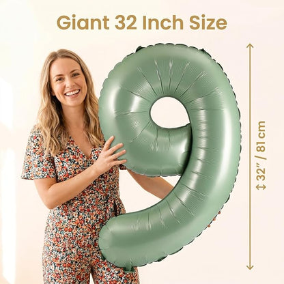 YPSelected 32 Inch Large Foil Helium Number Balloon Birthday Wedding Party 0-9 - Image 5