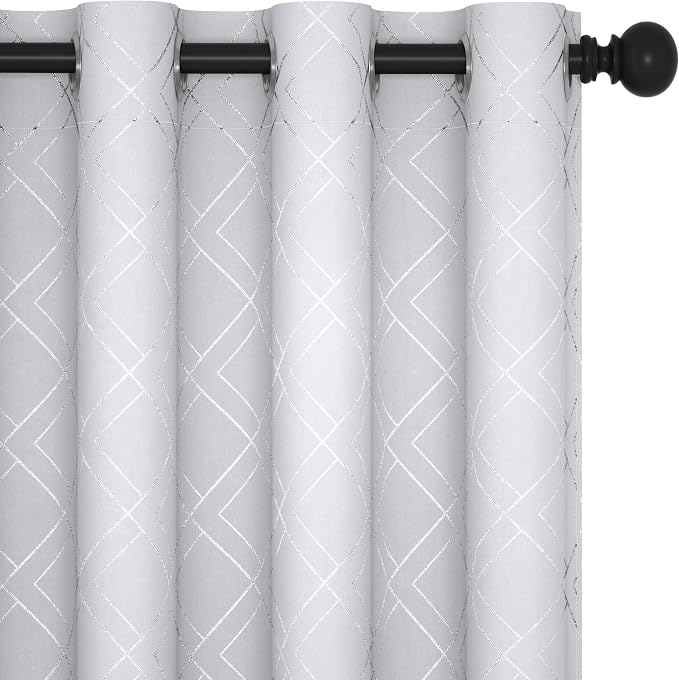 Deconovo Room Darkening Curtains, Thermal Window Panels, 2 Panels, by Unknown