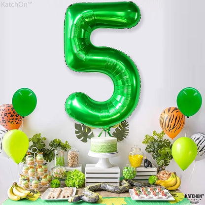KatchOn Foil Green Number 5 Balloon - Image 7