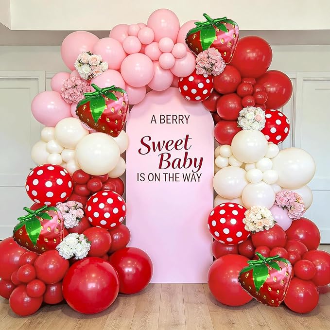 Strawberry Balloon Arch Kit - Image 6