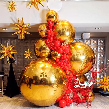 24 Pcs Giant Metallic Party Balloons, Birthday Wedding Christmas Party - Image 3