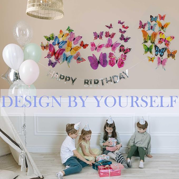OPSEAM 3D Butterfly Wall Decor Butterfly Decorations Stickers - Image 3