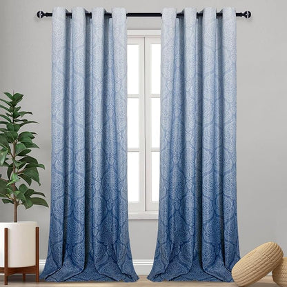 DWCN Blue Room Darkening Curtains by DWCN