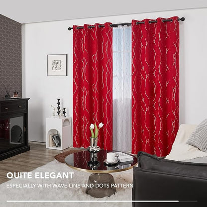 Deconovo Living Room Curtains 84 Inches Long, Thermal Insulated, Room Darkening - Image 5