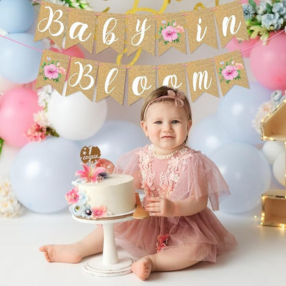 Baby in Bloom Banner Floral Baby Shower Banner Flower Bady Shower Party - Image 8