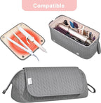 Hair Tools Travel Bag Karsyon Heat Resistant Mat Case Hot Tools Straightener, Curling Iron,Hair Dryers,Haircare Accessories Travel Essentials for Women 2 in 1 Organizer Bags (Gray)