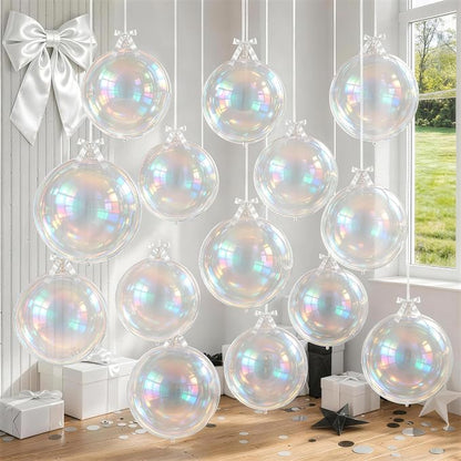 14 Pcs Iridescent Round Foil Balloons Mermaid Holographic Balloons | Iridescent by Froova