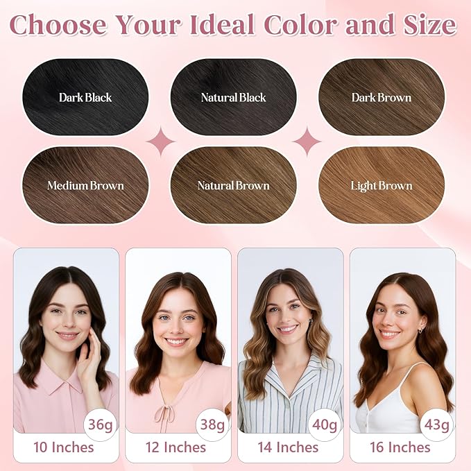 Real Human Hair Toppers for Women 3.54"*4.72" Silky Base 150% Density No Bangs Adjustable Parting Clip-In Topper Hairpieces for Women with Thinning Hair 16 Inches Dark Black