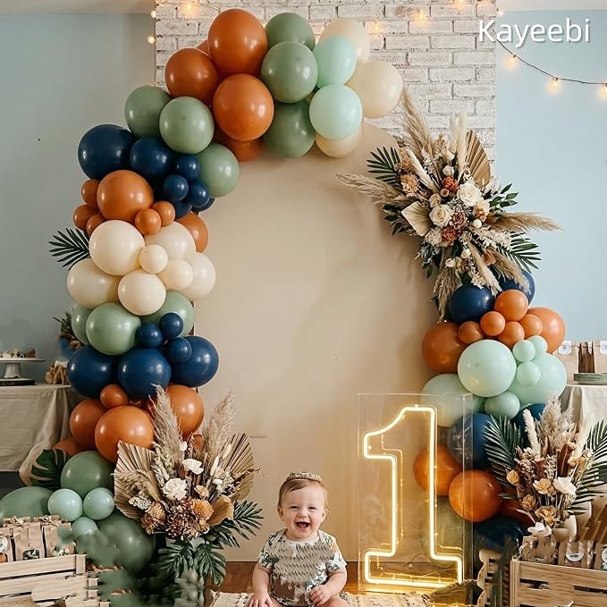 Sage Green Brown Balloons 12inch Light Olive Green Tan Brown Beige White Sand - Image 6