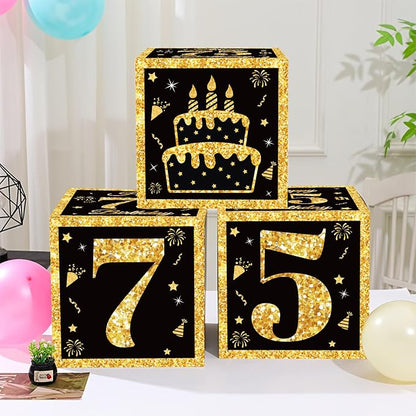 DataMoon 75th Birthday Decorations Boxes - Image 8