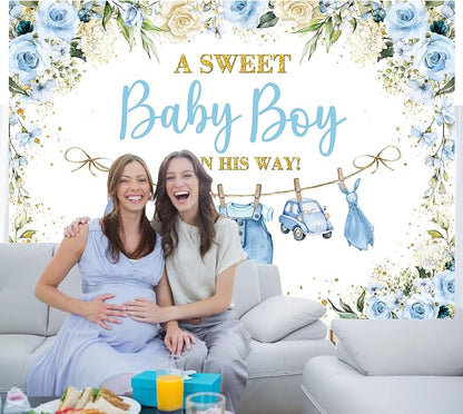 Cute Clothes Baby Shower Backdrop - Image 6
