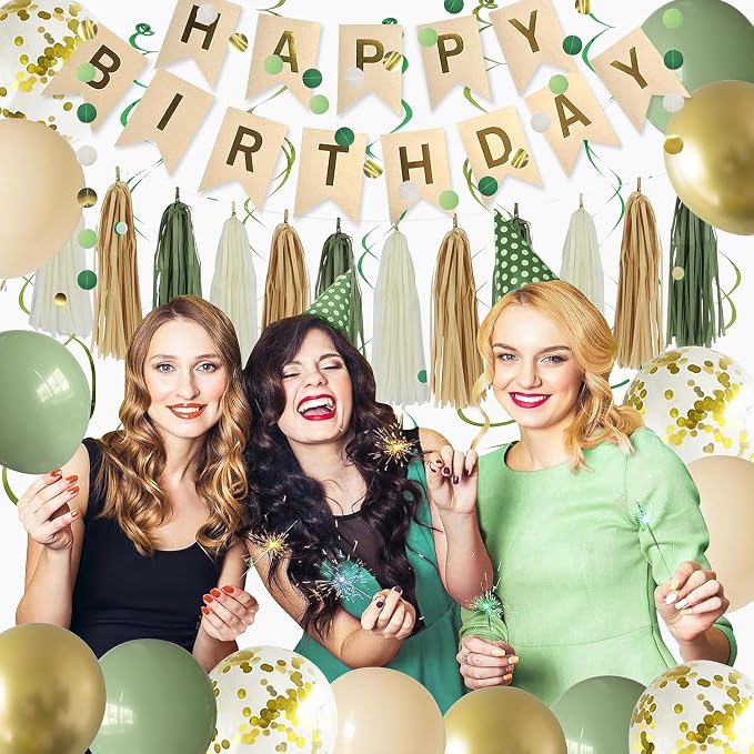Green Birthday Party Decorations - Image 5