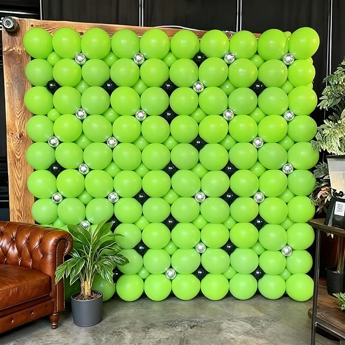 50pcs Lime Green Balloons, 12inch Light Green Latex Balloons Kit | Balloons - Image 6