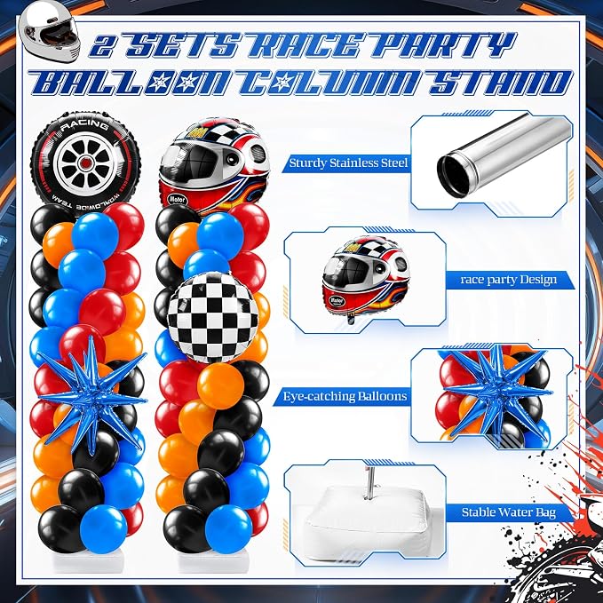 Kasyat 2 Sets Hot Car Balloon Column Stand Kit - Image 3