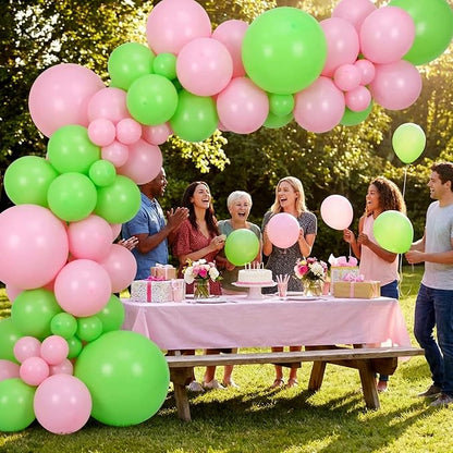 RUBFAC Lime Green Balloons 65pcs, 12 Inch Light Fruit Neon Green Party Balloon - Image 6