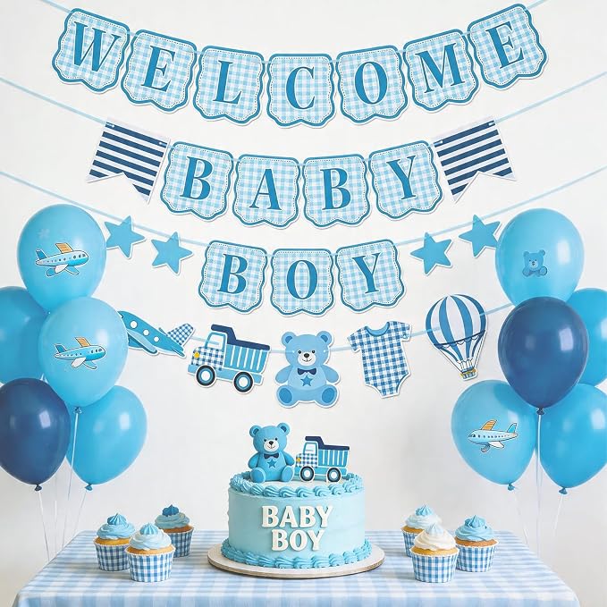 Baby Boy Baby Shower Banner - Image 5