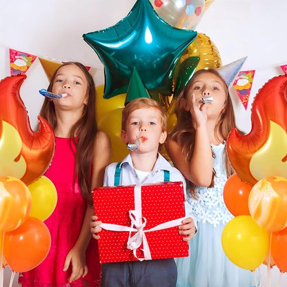 Fire Party Balloon, 2 Sets Fire Balloon Stand Kit on Table Decoration | 2 Fire - Image 7
