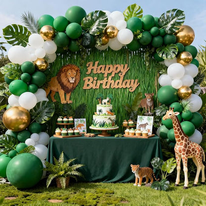 Patimate Dark Green Latex Party Balloons 100pcs 12 Inch | Forest Green Balloons - Image 4