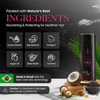 Lazzios Caviar Organic Hair Protein 150 ml (5 oz) – Brazilian Professional Straightening & Smoothing Treatment – Safe Formula with No Toxic Acids, Hyaluronic Acid, Keratin, Caviar & Argan Oil