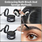 2 Pack Hairline Powder for Women and Men, Used to Root Touch Up Hair Color, Thinning and Gray Hair Coverage and Bald Spots Coverage, Black