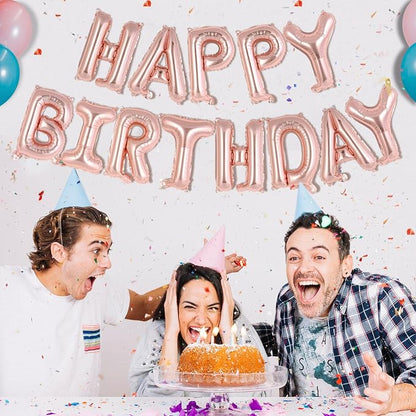 Happy Birthday Balloons Banner, Foil Balloon Personalized Name Letters Balloons - Image 6
