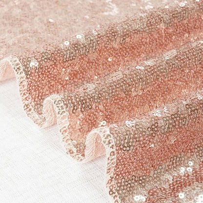 Eternal Beauty Rose Gold 3mm Sequin Backdrop 20x10 Ft - Image 8