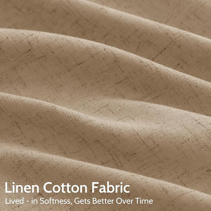 Sand Beige Curtains 108 Inches Long - Image 4