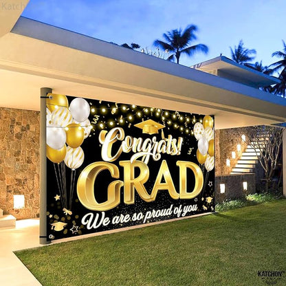 KatchOn Congrats Grad Banner 72x44 Inch | Congrats Grad We are So Proud of You - Image 8