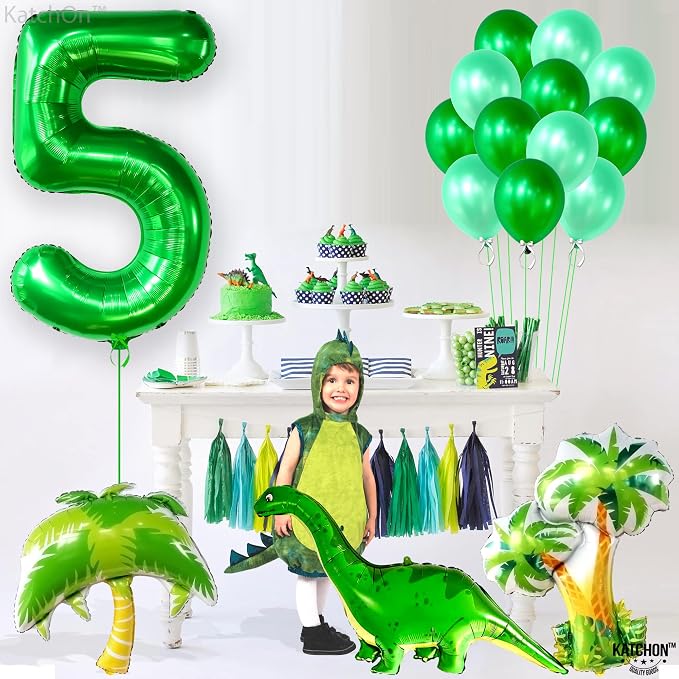KatchOn Foil Green Number 5 Balloon - Image 6