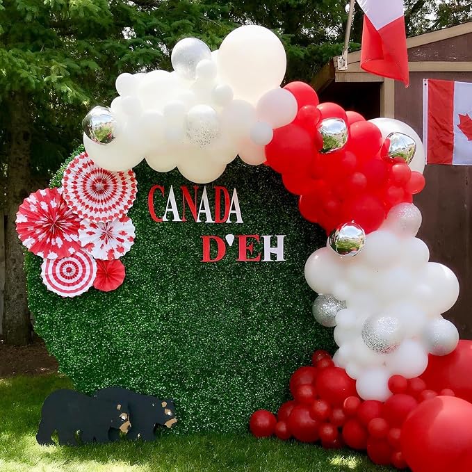 Red and White Balloons, Graduation, Valentine's Day Party Decorations - Image 4