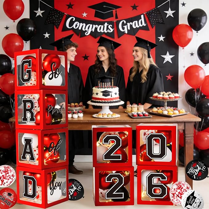 Graduation Decorations Class of 2026, Balloons Boxes - Image 7