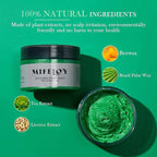 Temporary Green Hair Spray Color Wax 4.23 oz, Instant Natural Hairstyle Cream Dye, Disposable Coloring Mud for Men Women Youth, Washable Styling Pomades, Party Cosplay DIY Halloween