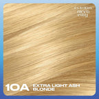 Clairol Nice'n Easy Permanent Hair Dye, 10A Extra Light Cool Blonde Hair Color, Pack of 3 - Packaging May Vary