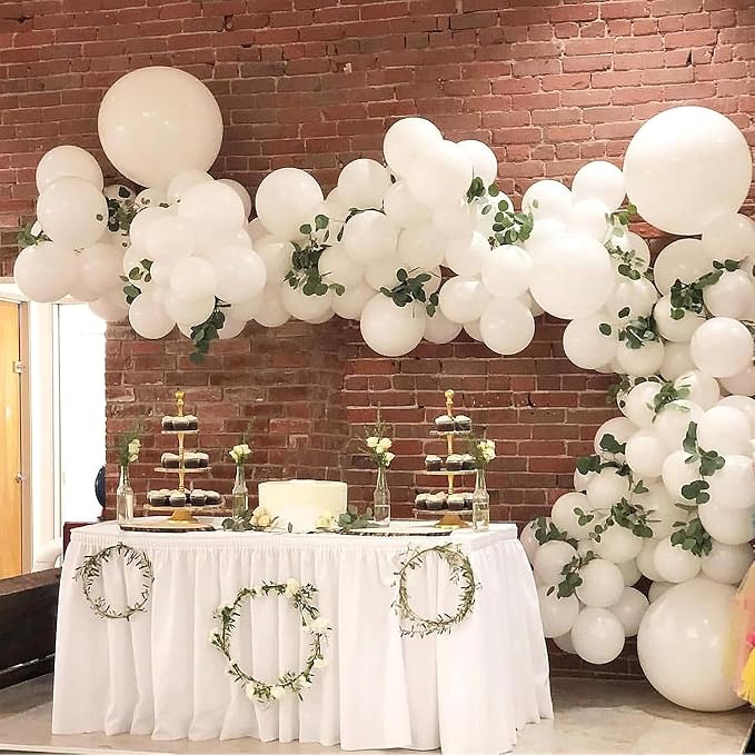 100 Pack White Balloons 12 inch, Baby Shower, Wedding Party Decorations - Image 5