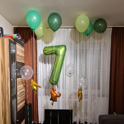 40 Inch Green Number Balloon 7, Large Number Foil Balloons Mylar - Image 5
