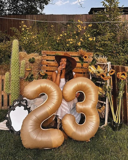 Light Brown Number 6 Balloon 40 Inch - Image 8