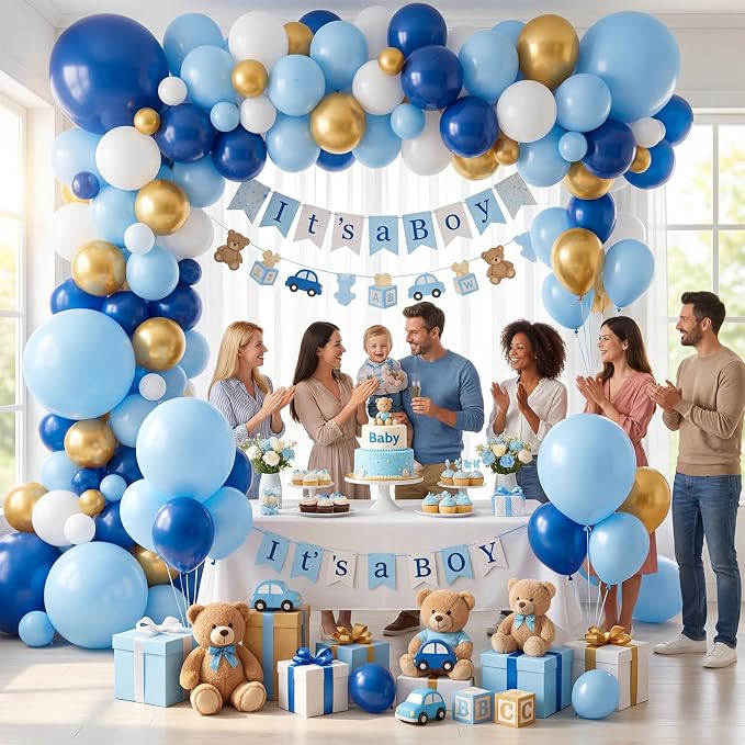 LovesTown 18 Inch Pastel Blue Balloons - Image 2