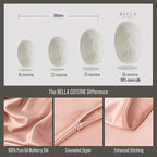Bella Coterie Luxury Silk Pillowcase for Hair and Skin | 30 Momme | 100% Pure 6A Mulberry Silk | Super Soft | Perfectly Plush [Queen, Dusty Rose]