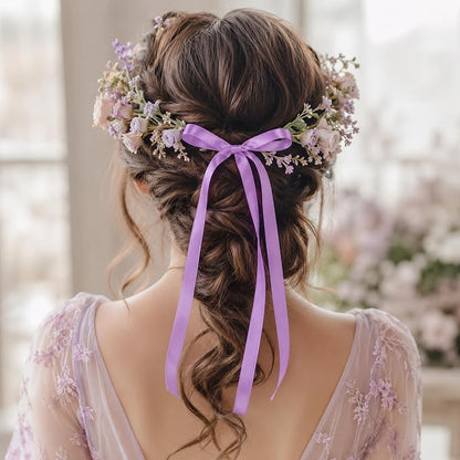 30Yards 3/8In Lavender Thin Ribbon - Image 5