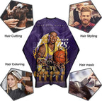 Barber Capes for Men Hair Cutting Salon Cape with Snaps Hairdresser Gown Stylist Cape- 63”× 56”