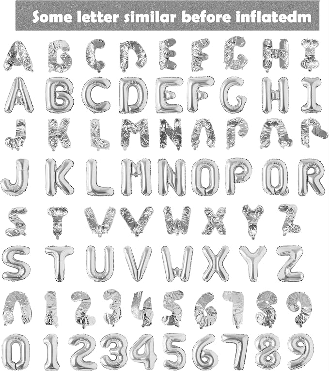 Happy Birthday Balloon Banner Custom Phrase Balloons letter 16 inch - Image 3