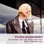 KEVIN.MURPHY YOUNG.AGAIN.WASH - Moisturising Shampoo - For Dry, Damaged & Brittle Hair - Hair Repair & Hydration - Amino Acids & Lotus Flower Extract - Sulphate & Paraben Free - 1 L / 33.8 fl oz