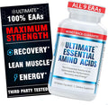 Ultimate 100% Essential Amino Acid Supplement for Cutting, Fasting & Workouts - All 9 EAAs, 40% Leucine — Ideal BCAA Ratio for Energy, Muscle & Recovery - 150 Easy-to-Swallow Keto & Vegetarian Tablets