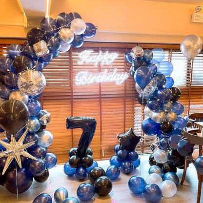 Blue Silver Balloons for Boys - Image 3