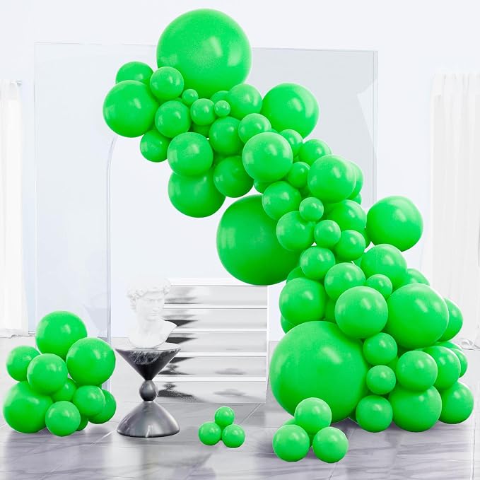 PartyWoo Green Balloons 85pcs Different Sizes of 18 12 10 5 Inch | Balloons by PartyWoo