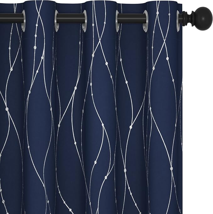 Deconovo Living Room Curtains 108 Inch Long, Thermal Insulated, Room Darkening by Unknown